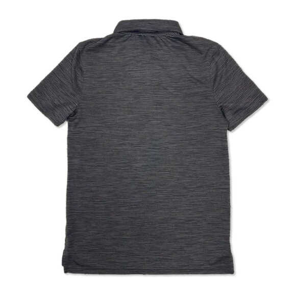 NWT Dark Gray Striped Golf Collar Polo Shirt - Boys Size S (6/7) - All in Motion - Picture 4 of 4